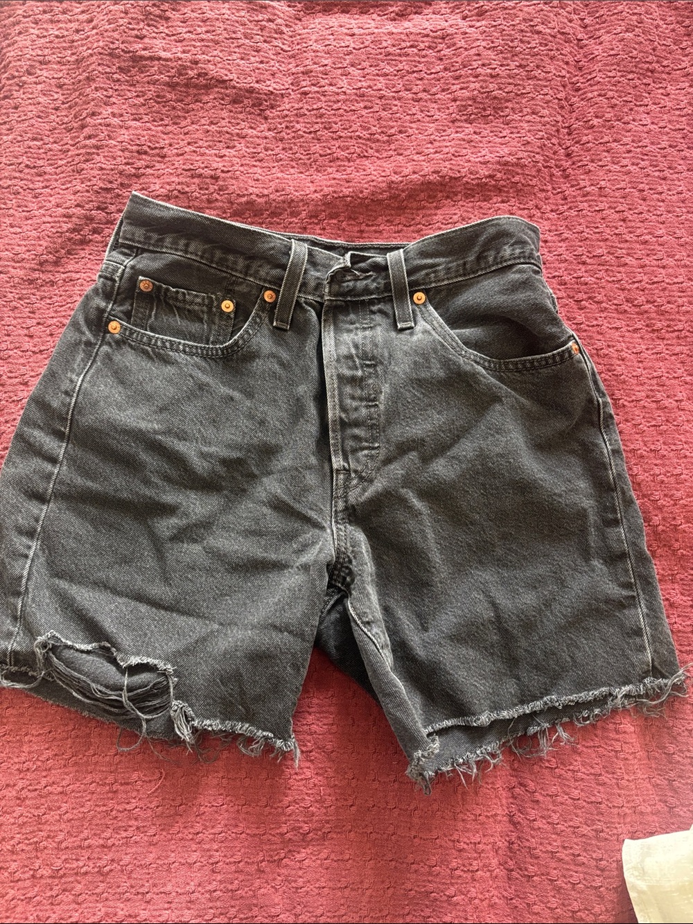 Levi's Faded Black High-Rise denim